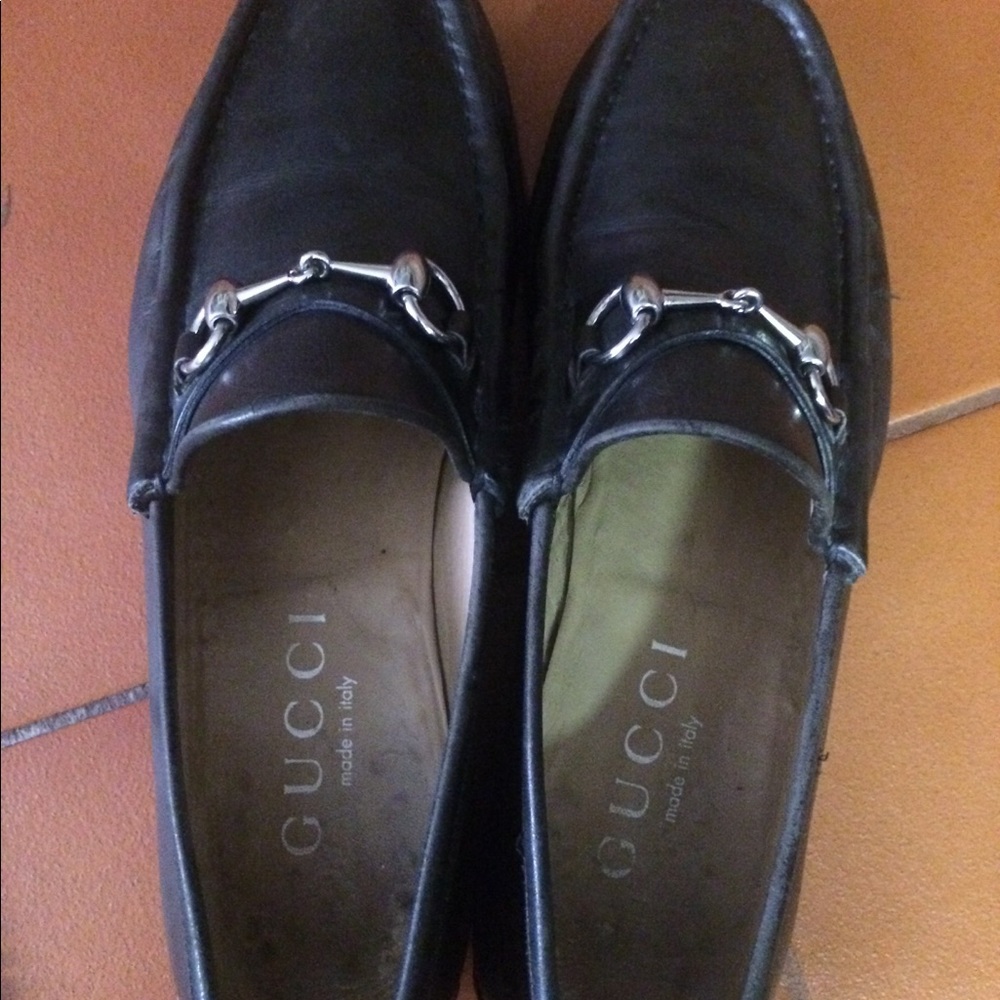 Black leather 1953 Horsebit Gucci shoes - Picture 3 of 6